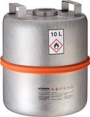 Safety collection barrel (10 liters) with centered 2