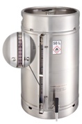 Safety barrel (50 liters) with self-closing tap and content indicator